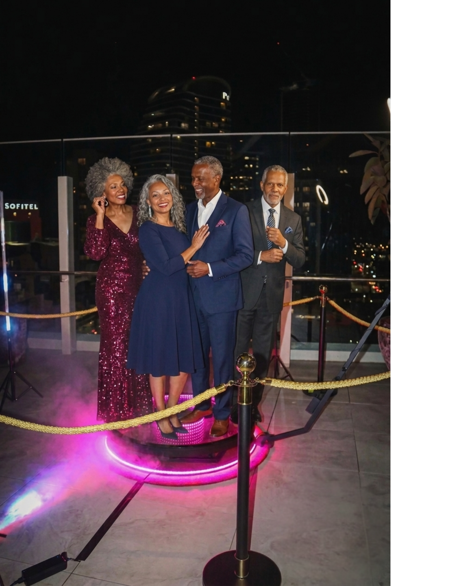 Corporate event photo booth moment