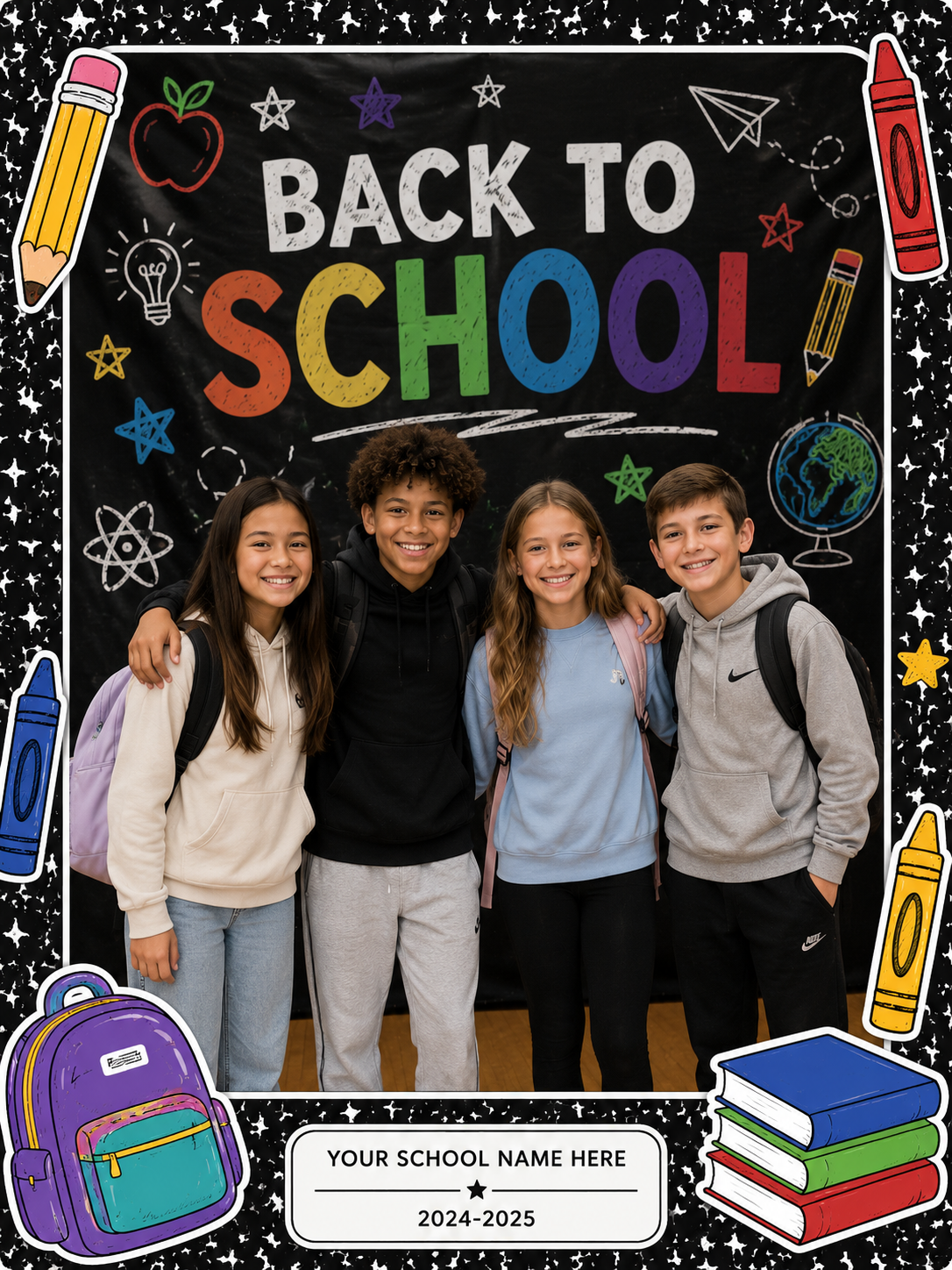 School event photo booth moment